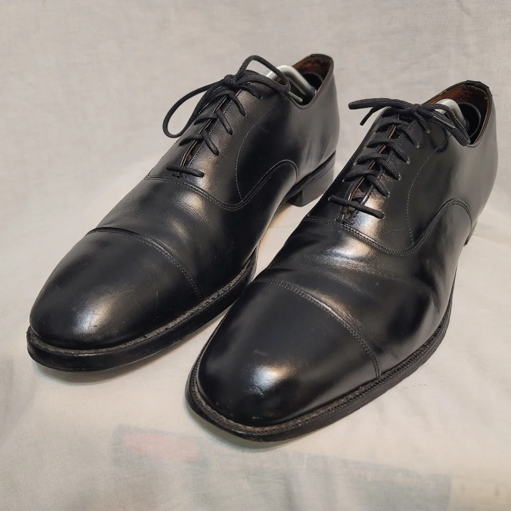 Church's Custom Grade Men Size 11.5C Black Leather Captoe Oxford Dress Shoes - Picture 4 of 12